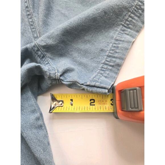 Vintage‎ Passion-I EUC Route 66 Short Sleeve Denim Women Shirt Hot Rod Medium - Picture 5 of 11